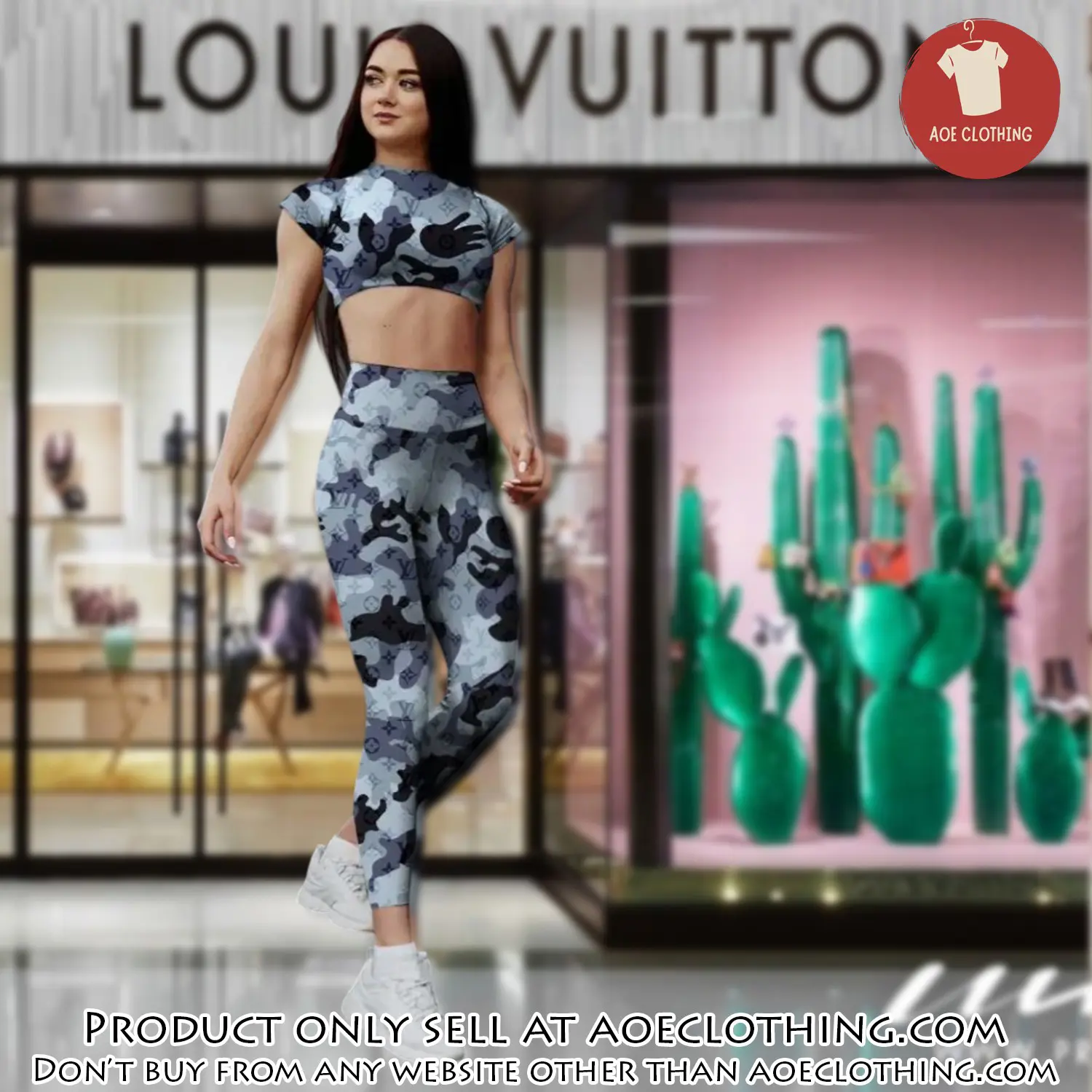 Louis vuitton luxury sportwear combo luxury brand crop top tshirt and legging for women ctl1042 aoe2156067